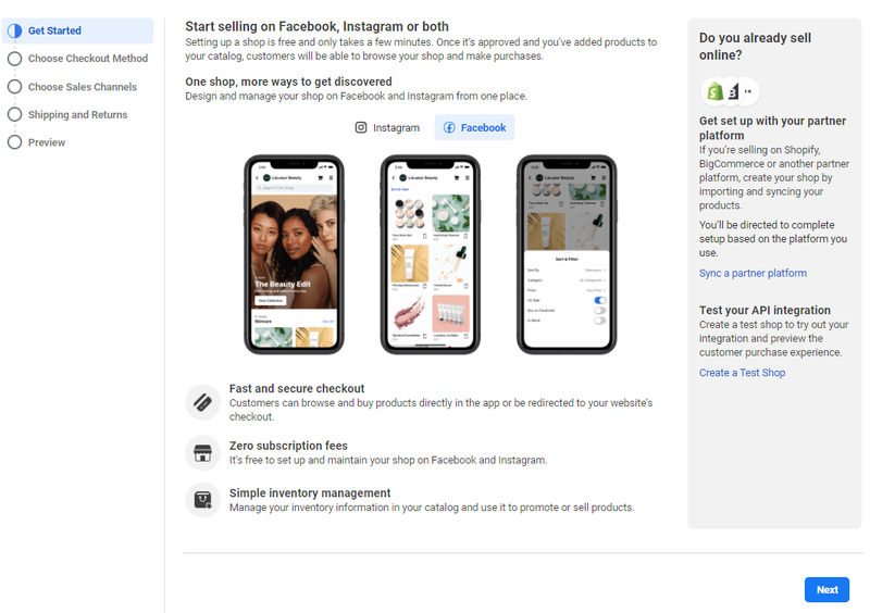 winkel maken op facebook