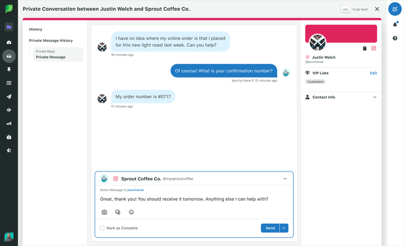 απαντήστε στα dms του instagram απευθείας από το sprout social