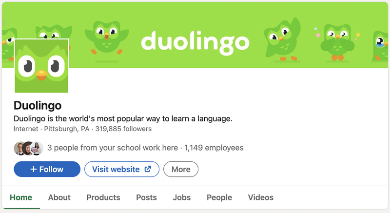 Screenshot di Duolingo