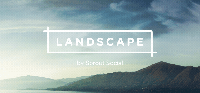 Gràfic del logotip Landscape by Sprout Social