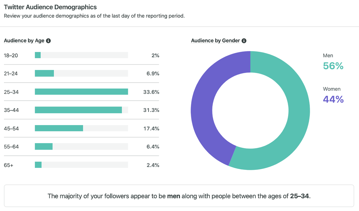 spuntano i dati demografici del pubblico di Twitter