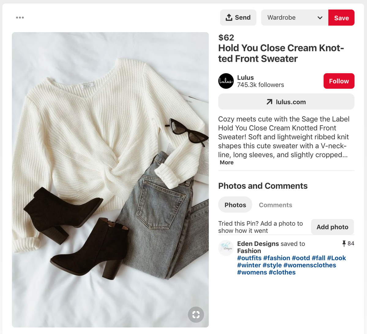 pin del prodotto pinterest