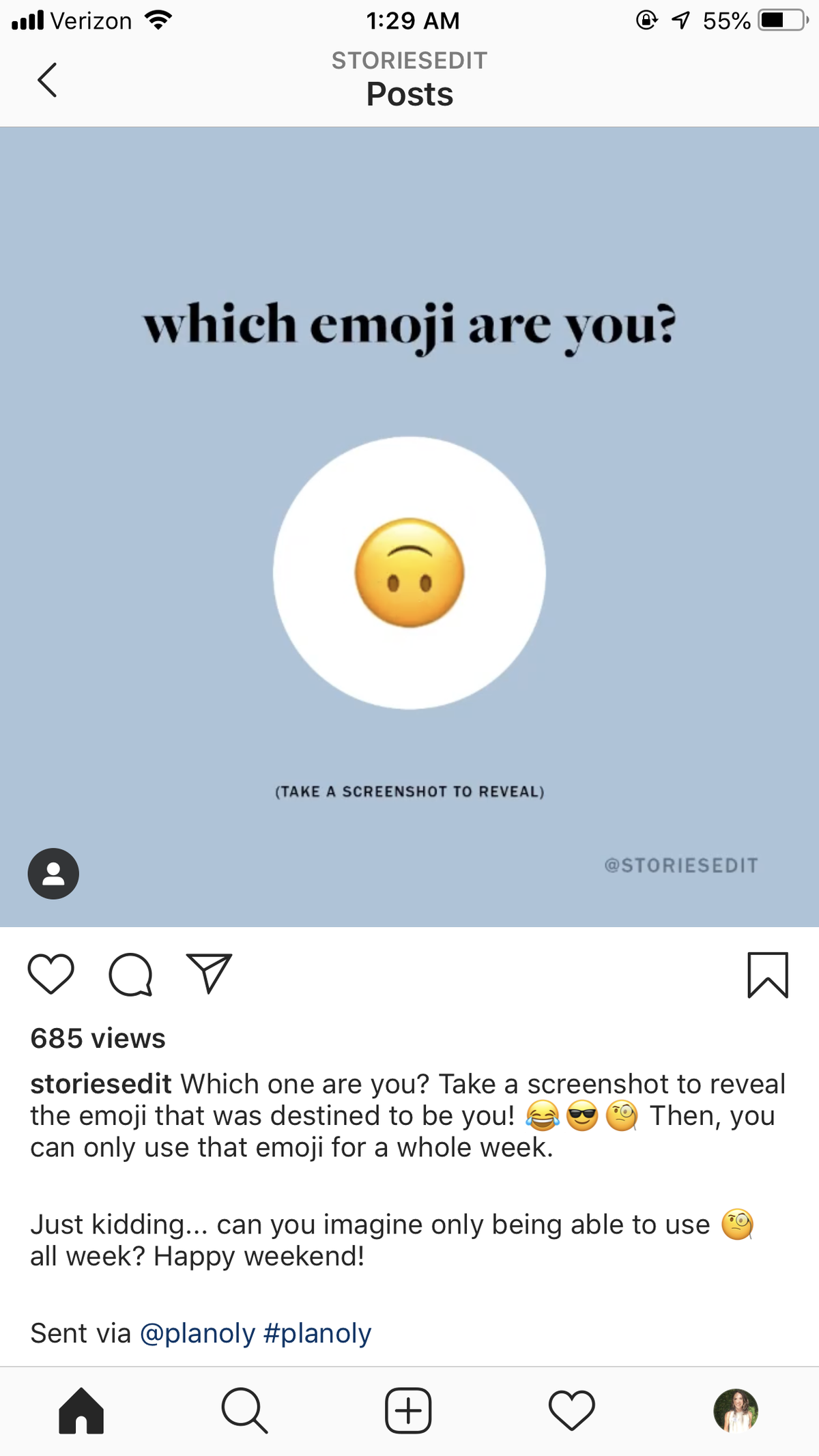 instagramové hacky - přidejte konce řádků
