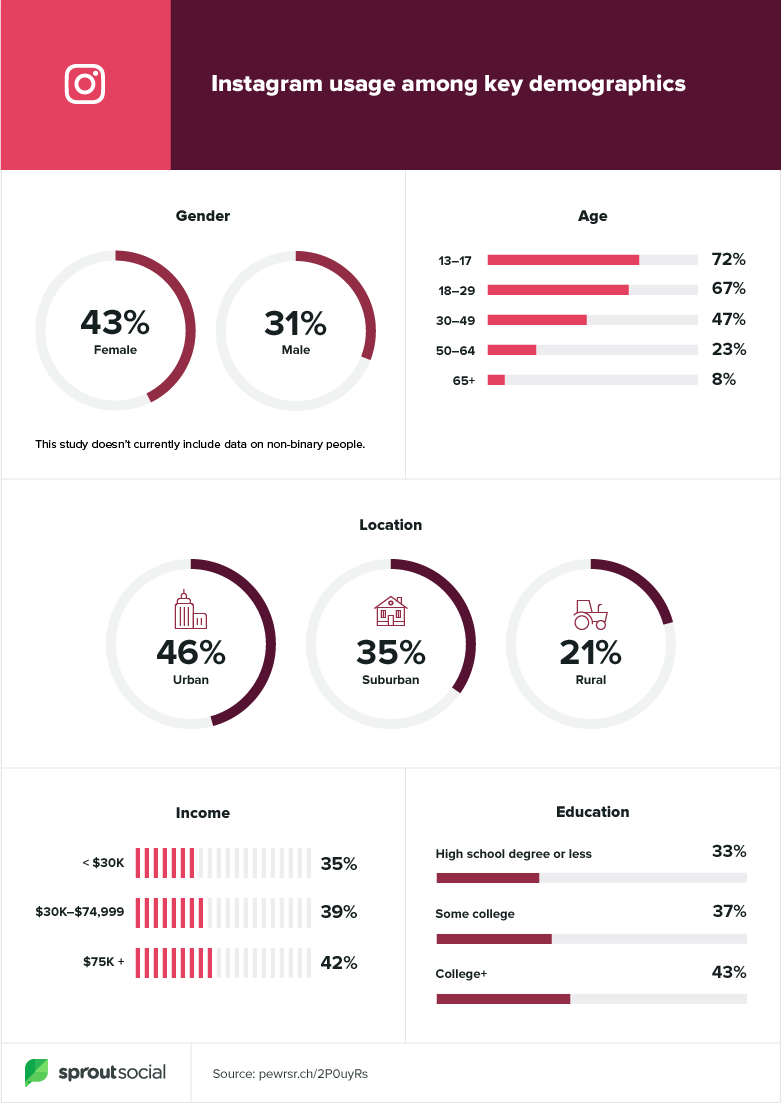 Dati demografici di Instagram 2020