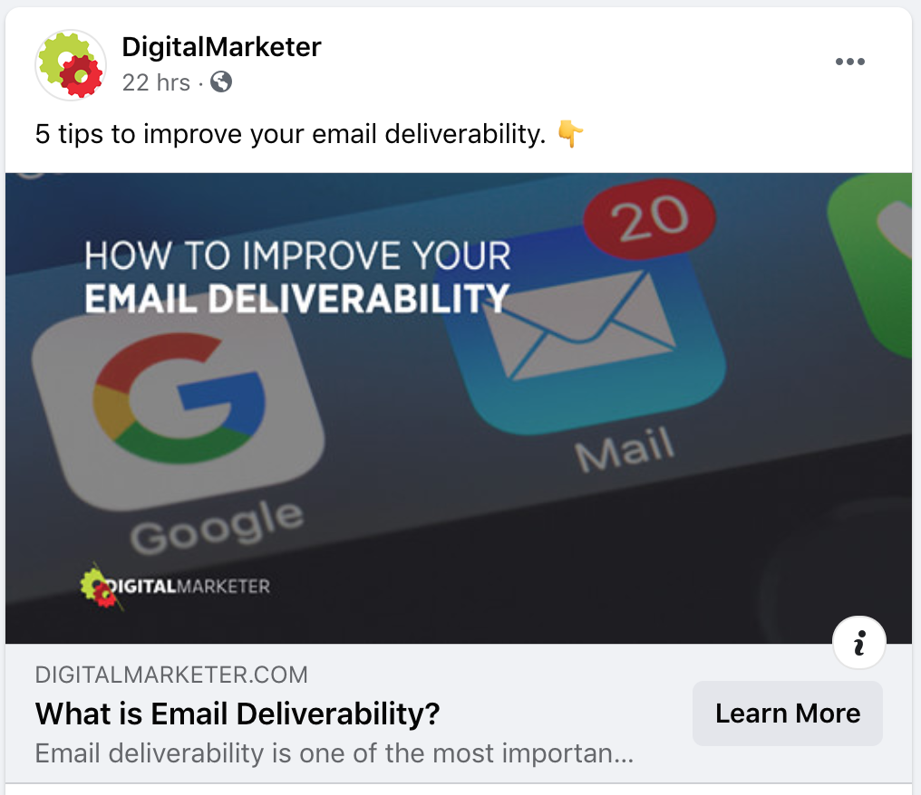 facebook ziņu idejas - digitālā mārketinga speciālista dalīšanās ar emuāra ziņām