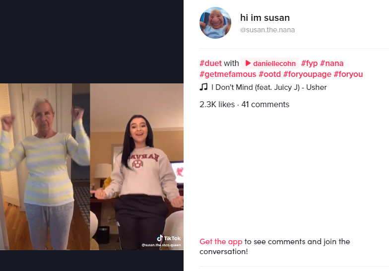 uživatelé tiktok pomocí duetu