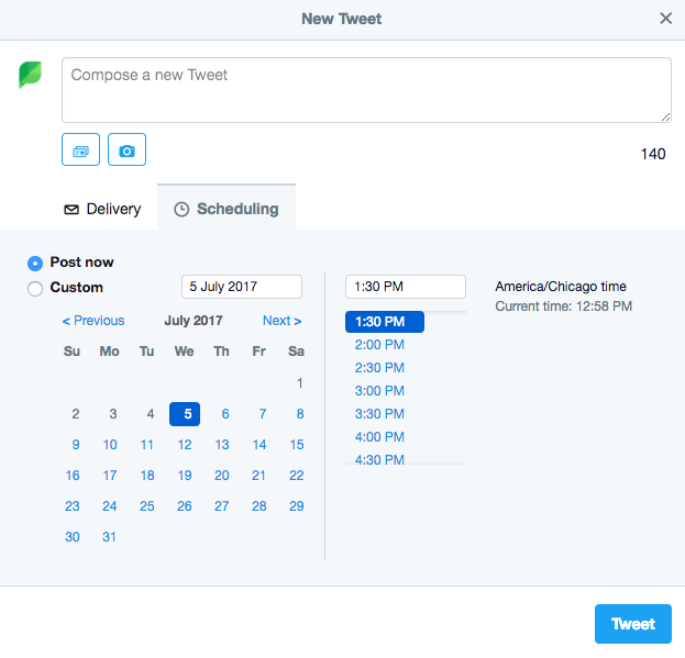tweet programmato anche se twitter