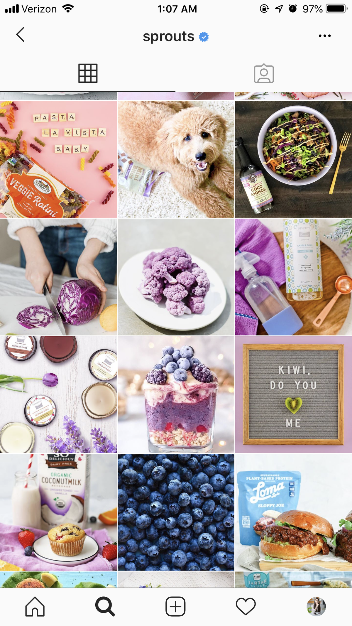Sprouts su Instagram - I migliori marchi da seguire