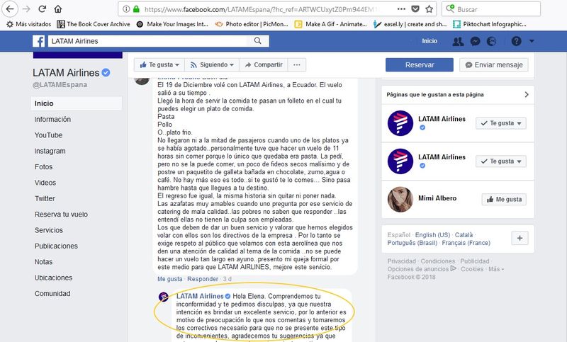 Latam Facebook profil.