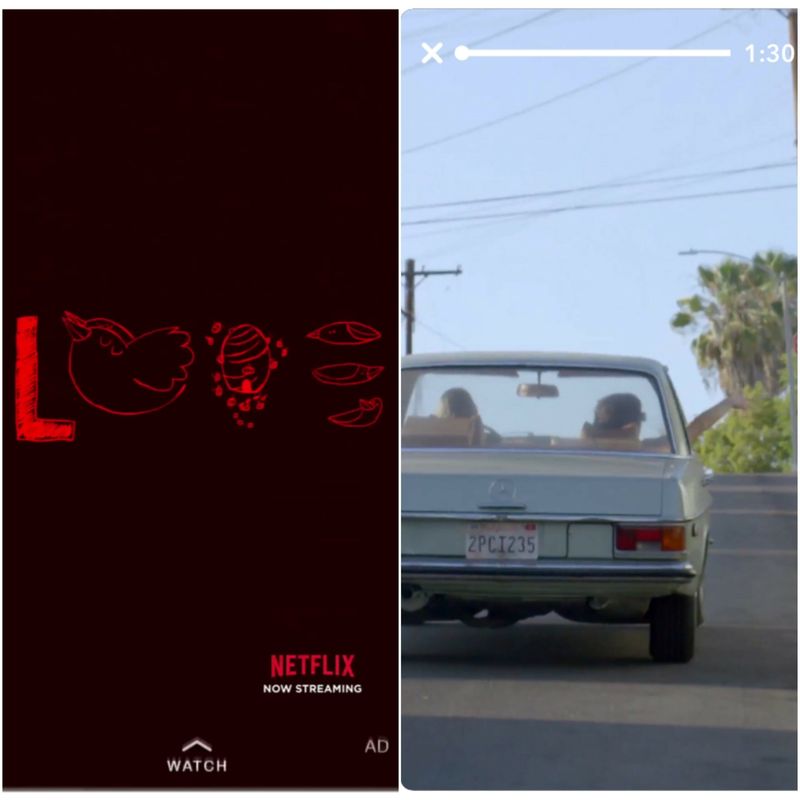 Snapchat in Netflix.