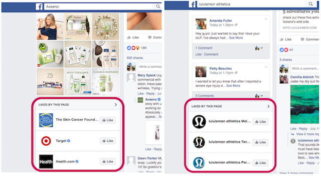 Všeč mi je na Facebooku Aveeno Lululemon