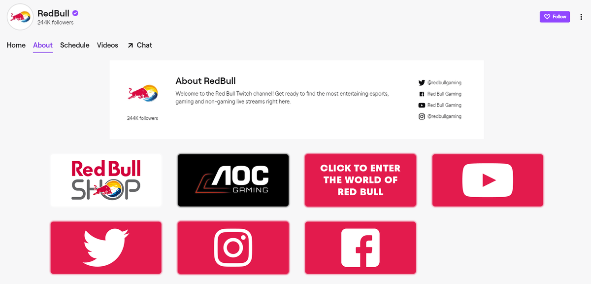 stránka redbull twitch