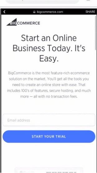 BigCommerce ztrojnásobil svůj bezplatný zkušební převodový poměr prostřednictvím reklam na Facebooku