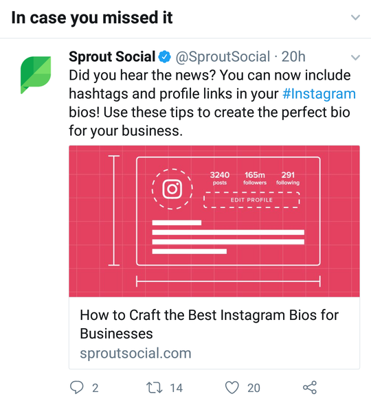 cronologia di Twitter nel caso te lo fossi perso