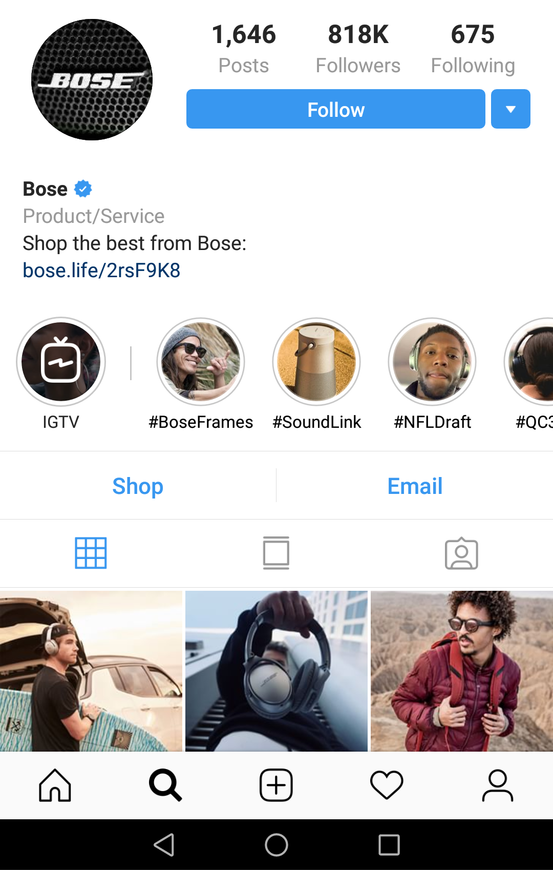 Bose používá Curalate