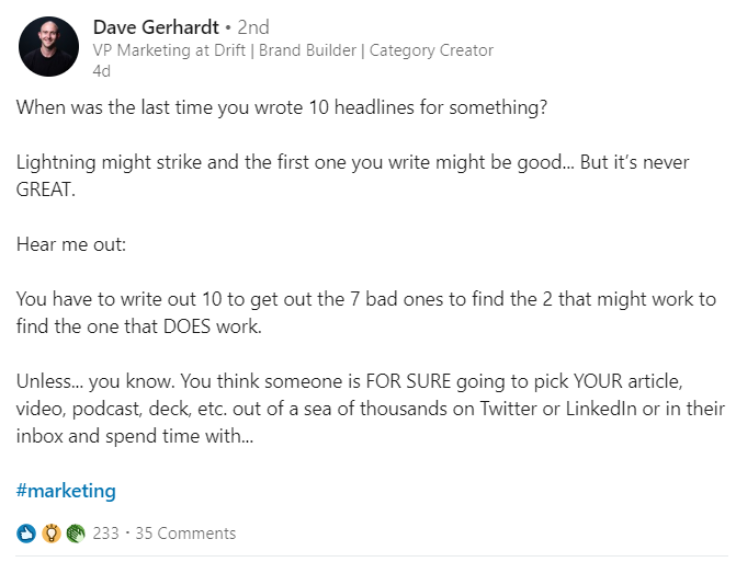 Sprout Linkedin Analytics