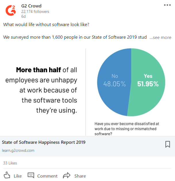 LinkedIn è una fonte fantastica per analisi di settore e rapporti approfonditi relativi al tuo spazio
