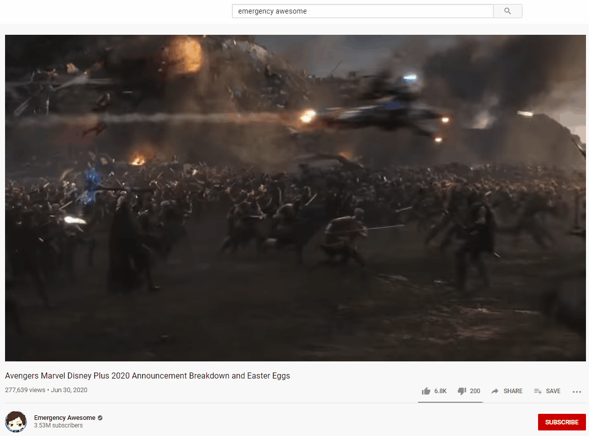 CTA odběratelů ve videu