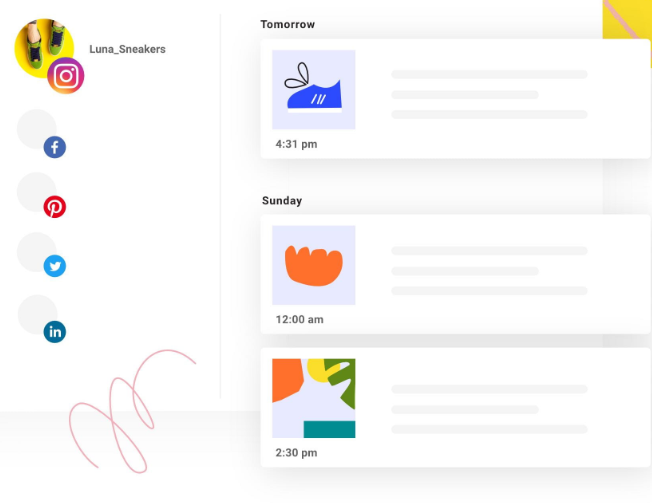dashboard di pianificazione del buffer