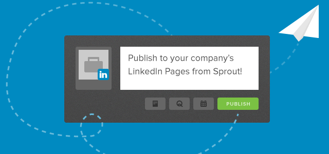 Začněte publikovat na svých stránkách společnosti LinkedIn ze služby Sprout