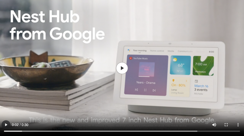   Video Nest Hub od Googlu v akci