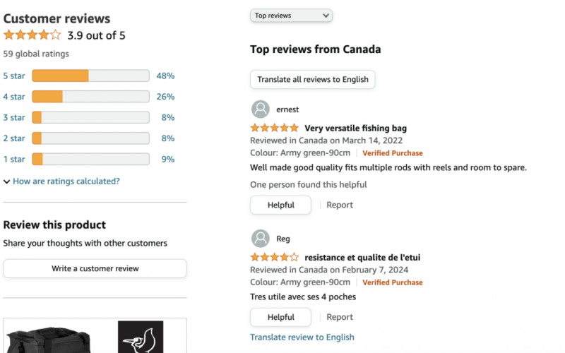   Le classement par étoiles sur Amazon comporte également des commentaires pour un contexte supplémentaire.