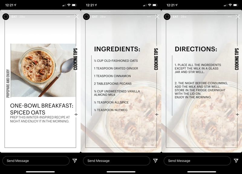 Uno screenshot di una risorsa educativa condivisa su Instagram Story Highlights da Equinox Fitness.