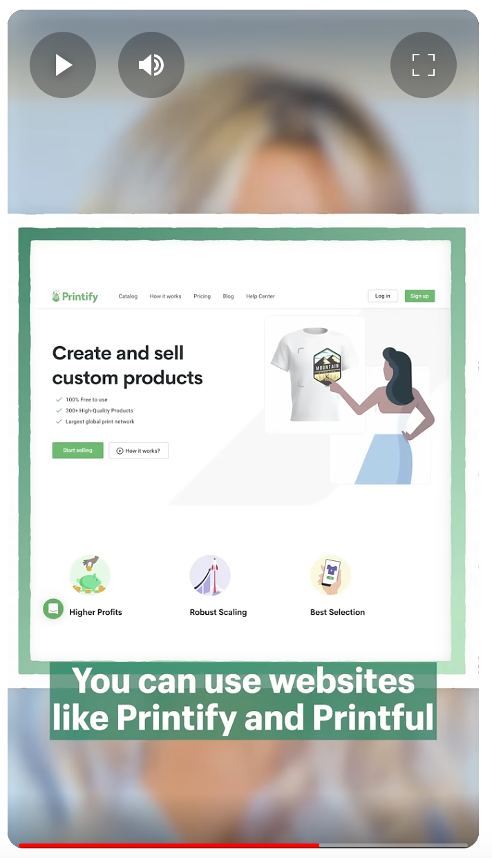   Shopify'dan SSS'leri yanıtlayan YouTube Kısa videosu.