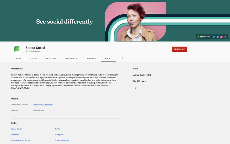 Screenshot di Sprout Social