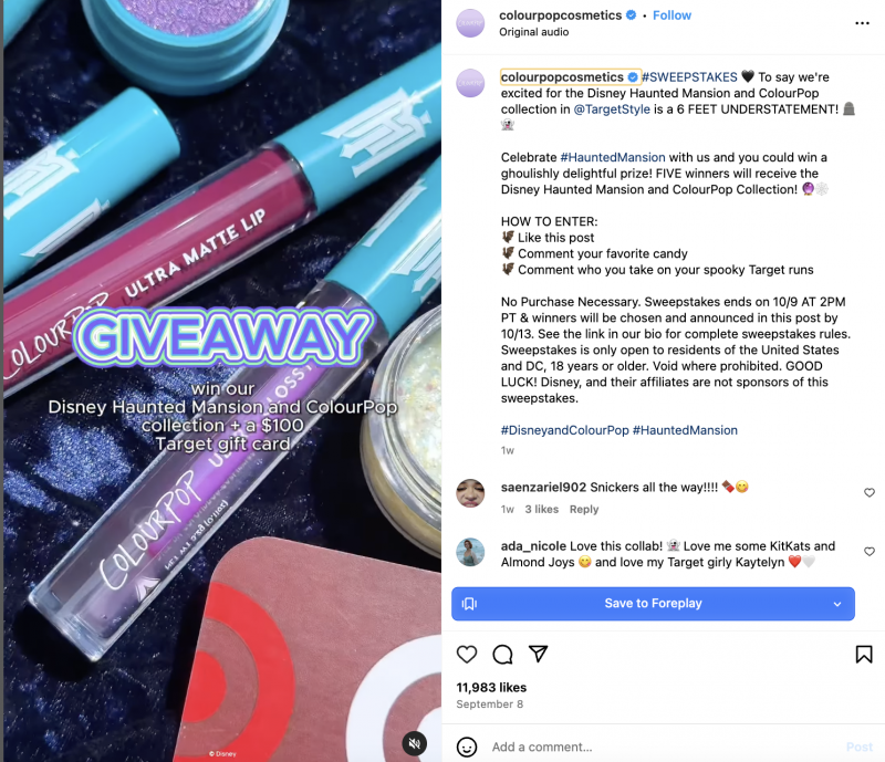   ColourPop Cosmetics