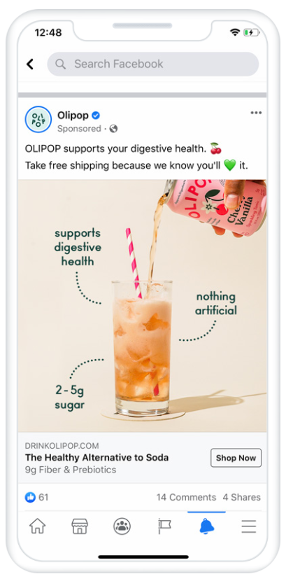 OLIPOP facebook समान दिखने वाले ऑडियंस विज्ञापन