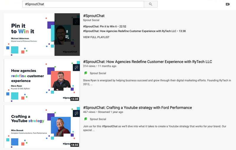 Αποτέλεσμα αναζήτησης YouTube #SproutChat