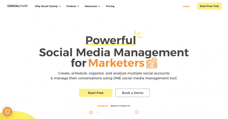   TikTok分析ツールSocial Champのスクリーンショット's website