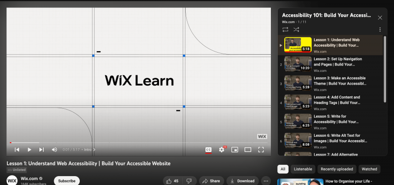 wix youtube playlist za izradu web stranica za e-trgovinu