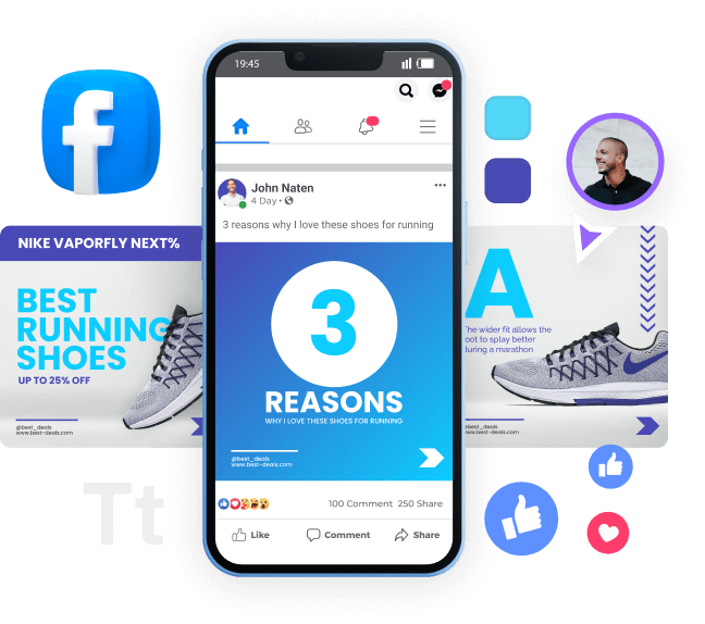 Snimka zaslona Facebook marketinškog alata Creatopy