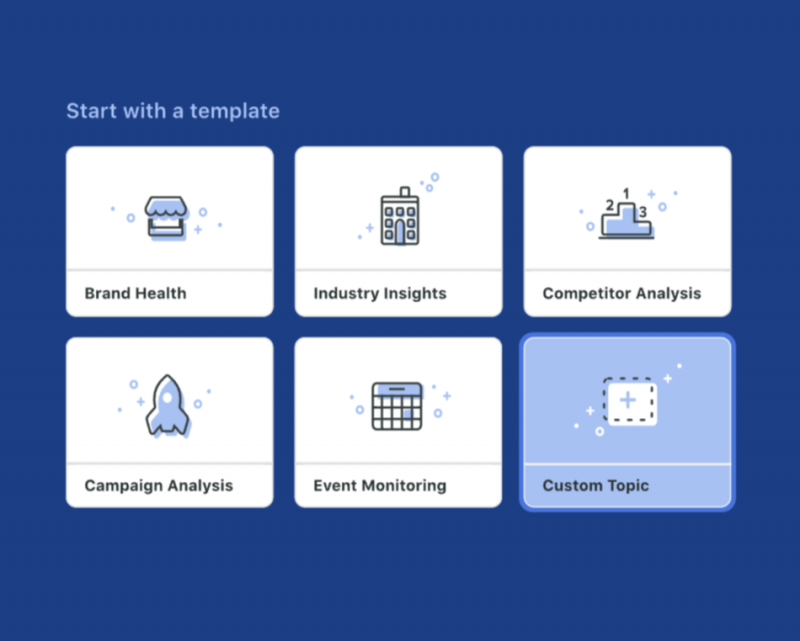   スプラウト's social Listening tool helps you build sophisticated listening queries with templates that track millions of conversions happening around key topics and get a complete scope of your data to analyze insights by adjusting key filters as well without changing queries.