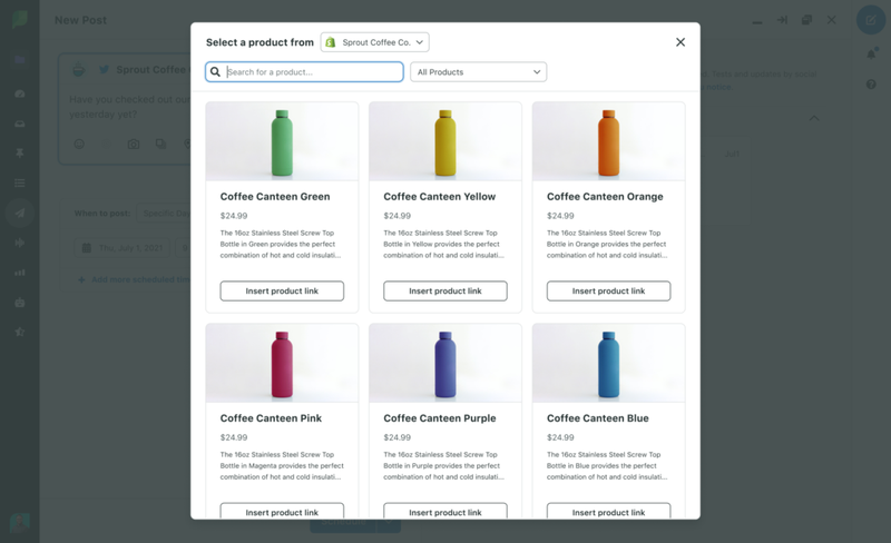 Selecció de productes del vostre catàleg de Shopify