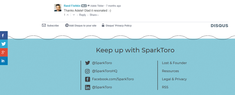 εικονίδια κοινωνικών μέσων στο SparkToro