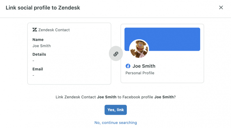   Brotar's Zendesk integration dasboard where Sprout automatically looks up users who’ve messaged you from your Zendesk instance and matches them with an existing profile.
