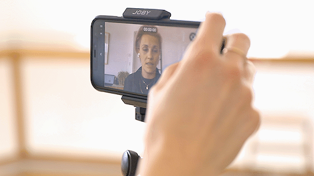 GIF-beschrijving: een testvideo-opname maken.