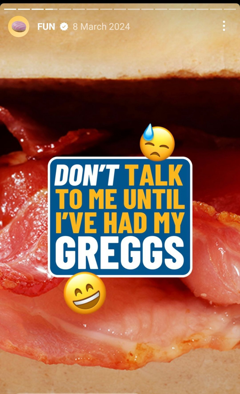   Salvapantallas Greggs - don't talk to me until I have had my Greggs