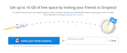 μάρκετινγκ παραπομπής dropbox