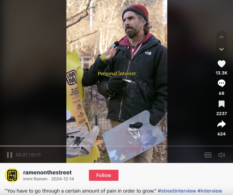   Une interview Ramen on the Street sur le rôle de la douleur et de l'empathie dans nos vies