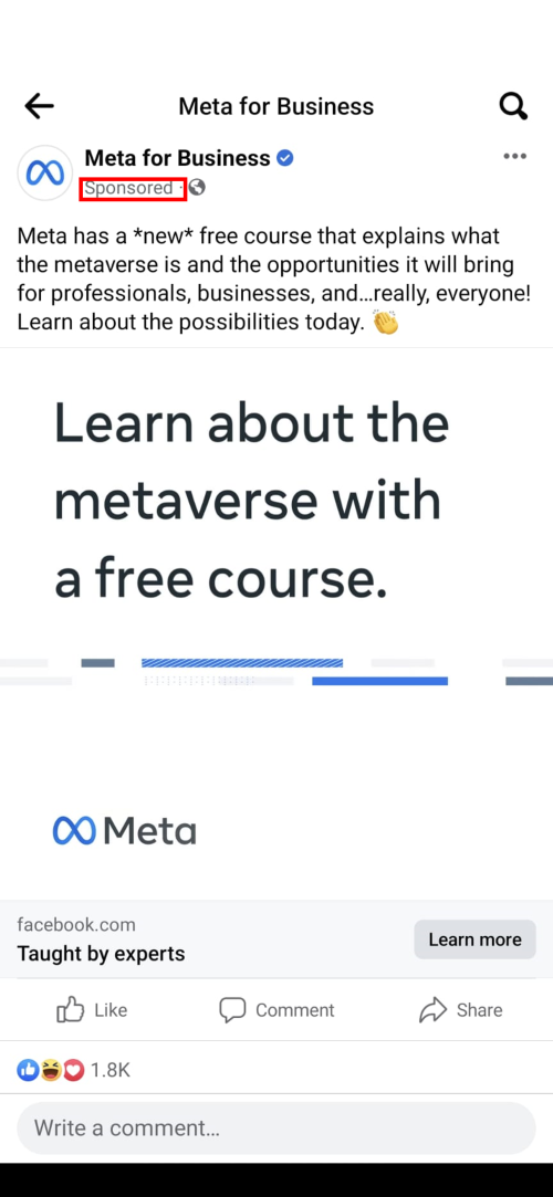   प्रचारित पोस्ट Facebook पर कैसी दिखती हैं