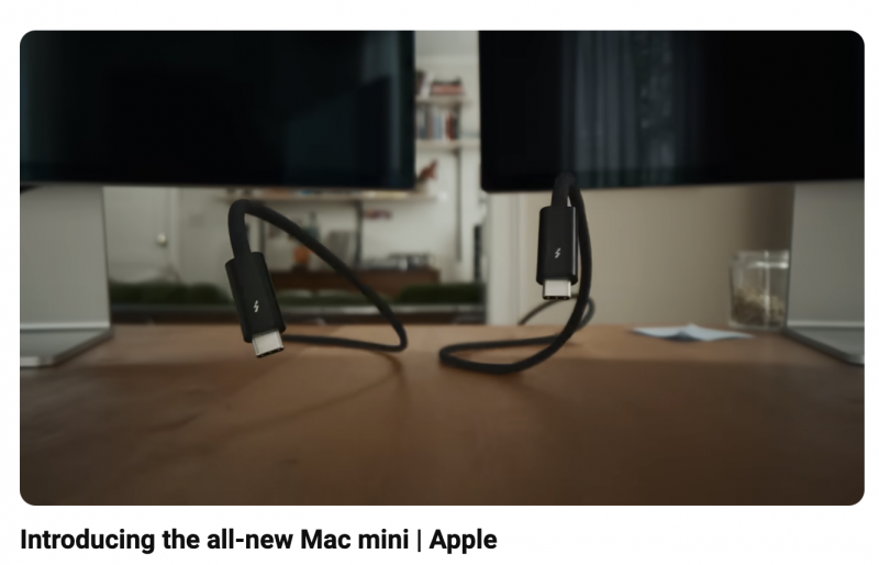  Pomme's YouTube featuring the new Mac mini. 