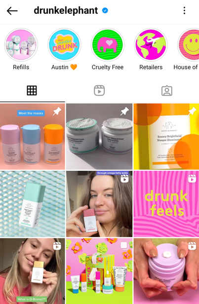   Image de marque des médias sociaux de la septième génération's bold brand identity on Instagram