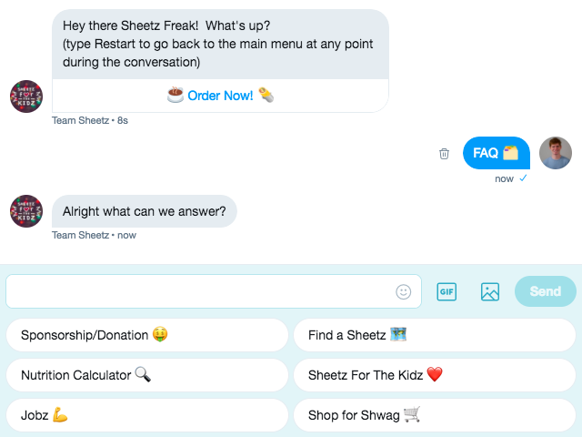   sersjant ost twitter chatbot