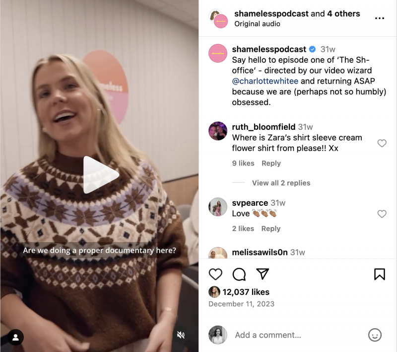   Episodio 1 dello Sh-Office di Shameless Media su Instagram