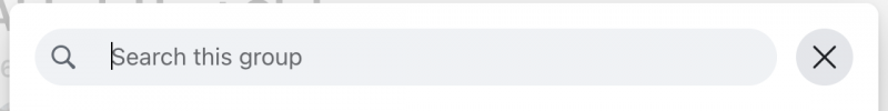   Barre de recherche dans les groupes Facebook