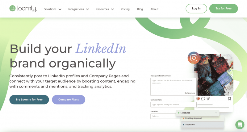 करघा's homepage with call-to-action buttons and a preview of the platform.